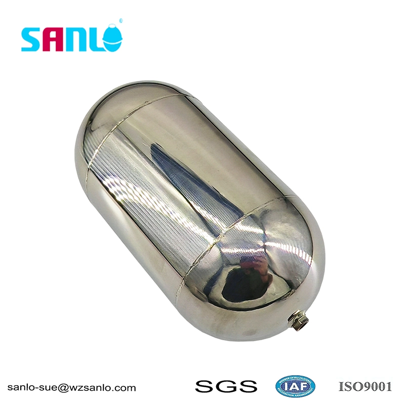 Bóng phao rỗng bằng thép cỡ lớn 102 * 200 với M6 cho bể nước lớn